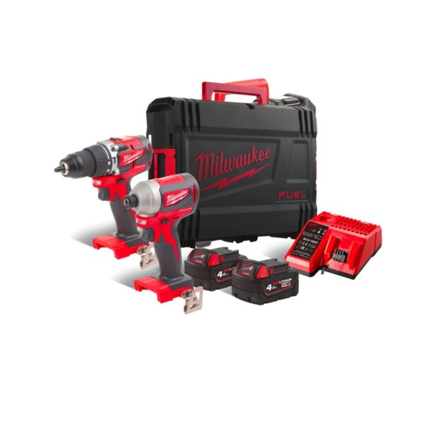 KIT M18 CBLPP2A-402C Trapano M18 CBLPD con Avvitatore ad impulsi M18 CBLID e Batterie 18V