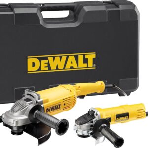 Smerigliatrice angolare DeWALT doppio set 230 mm + 125 mm in valigetta
