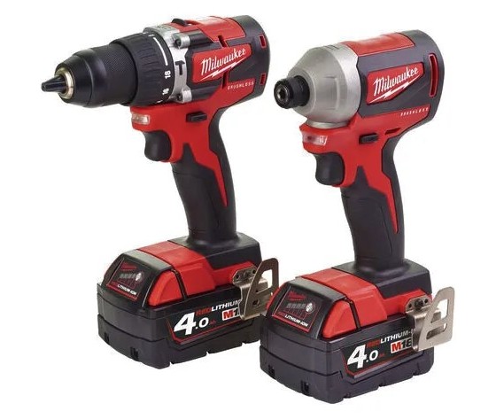 Kit Milwaukee M18 CBLPP2A-402C 4933464536 | Trapano + Avvitatore impulsi - immagine 2