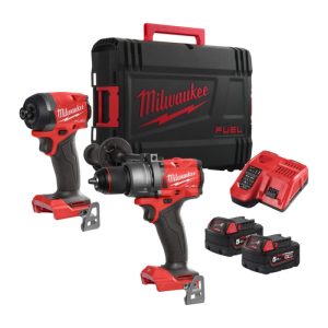 Kit Milwaukee M18 FPP2A3-502X (4933480873) | Trapano + Avvitatore 18V 5.0Ah